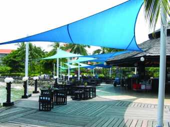 Commercial shop shade sails